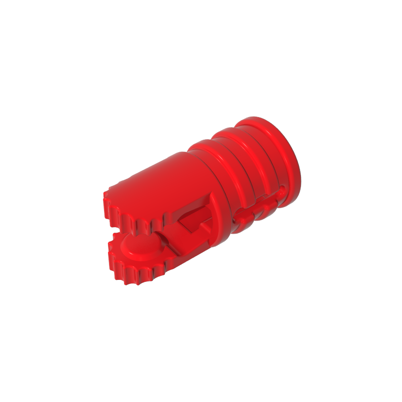 30553 | Hinge Cylinder 1 x 2 Locking with 2 Fingers and Axle Hole on Ends with Slots