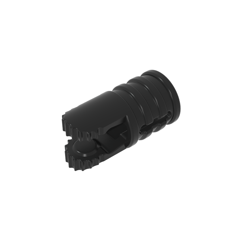 30553 | Hinge Cylinder 1 x 2 Locking with 2 Fingers and Axle Hole on Ends with Slots