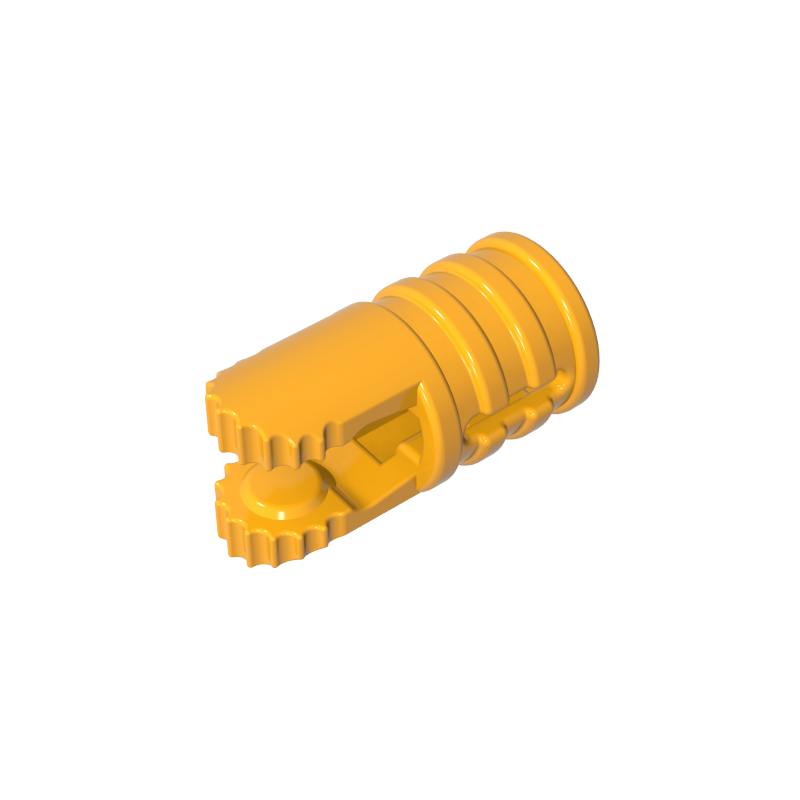 30553 | Hinge Cylinder 1 x 2 Locking with 2 Fingers and Axle Hole on Ends with Slots