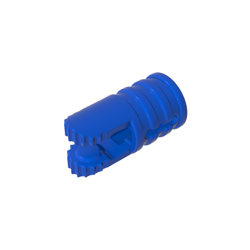 30553 | Hinge Cylinder 1 x 2 Locking with 2 Fingers and Axle Hole on Ends with Slots