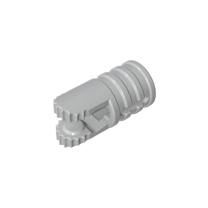 30553 | Hinge Cylinder 1 x 2 Locking with 2 Fingers and Axle Hole on Ends with Slots