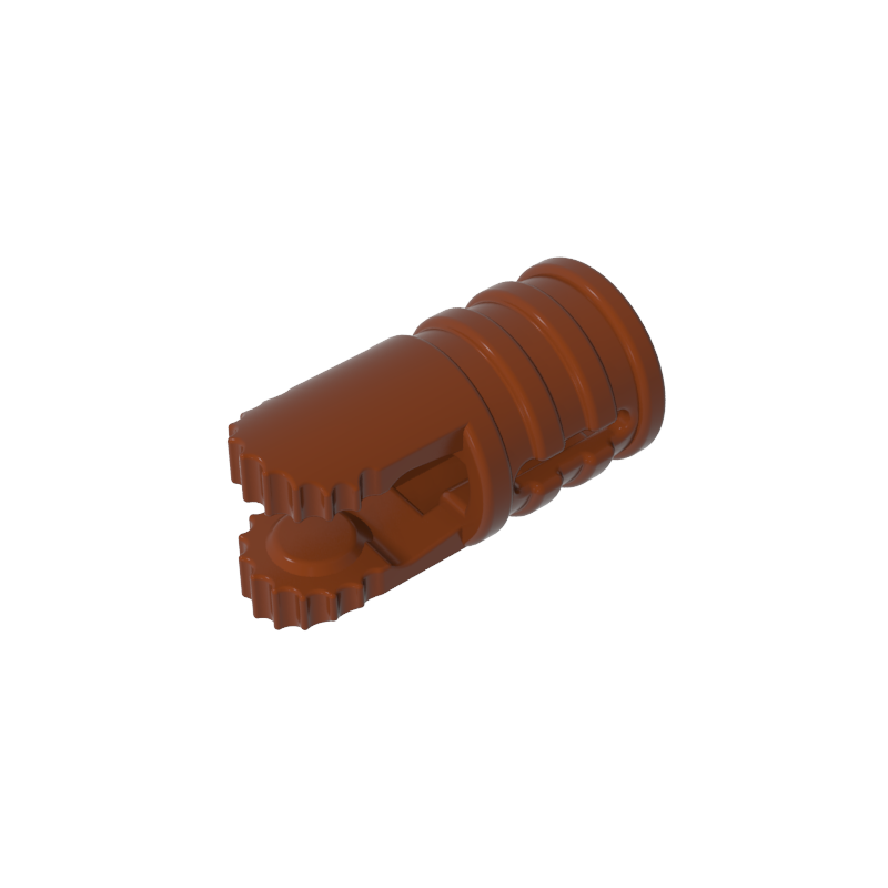 30553 | Hinge Cylinder 1 x 2 Locking with 2 Fingers and Axle Hole on Ends with Slots
