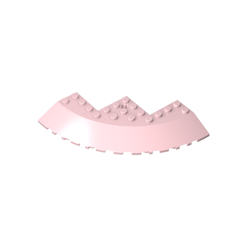 58846 | Brick, Round Corner 10 x 10 with Slope 33 Edge, Axle Hole, Facet Cutout