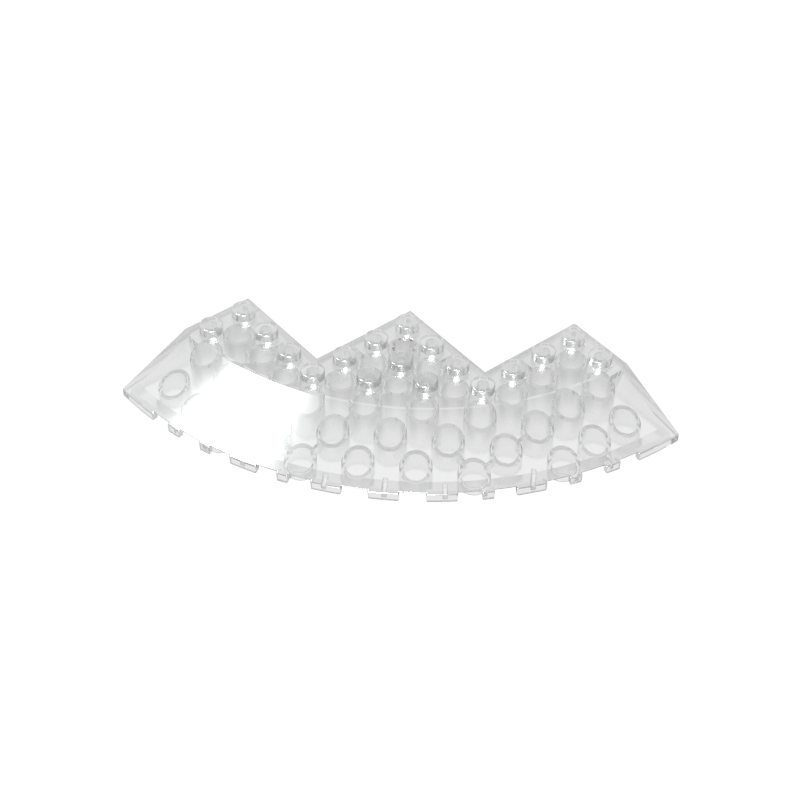58846 | Brick, Round Corner 10 x 10 with Slope 33 Edge, Axle Hole, Facet Cutout