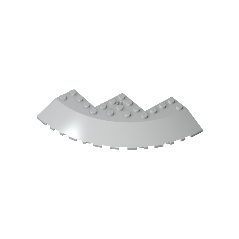58846 | Brick, Round Corner 10 x 10 with Slope 33 Edge, Axle Hole, Facet Cutout