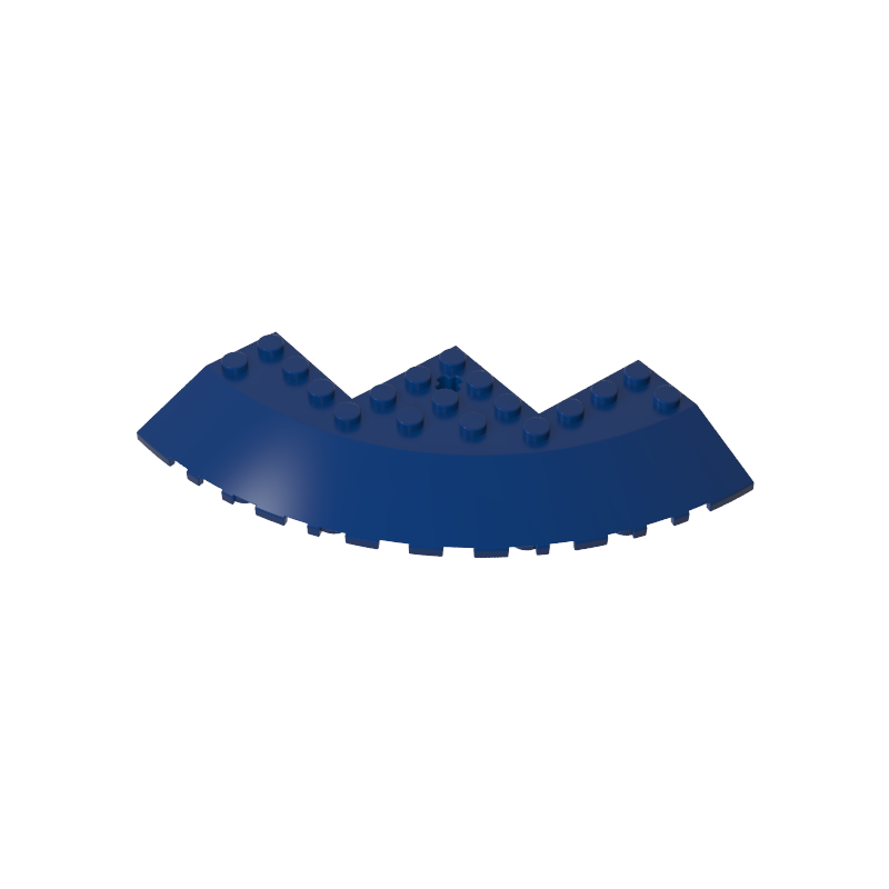 58846 | Brick, Round Corner 10 x 10 with Slope 33 Edge, Axle Hole, Facet Cutout