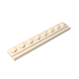 4510 | Plate, Modified 1 x 8 with Door Rail