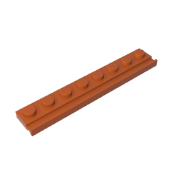 4510 | Plate, Modified 1 x 8 with Door Rail