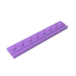 4510 | Plate, Modified 1 x 8 with Door Rail