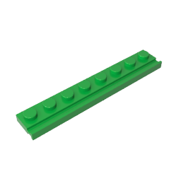 4510 | Plate, Modified 1 x 8 with Door Rail