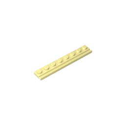 4510 | Plate, Modified 1 x 8 with Door Rail