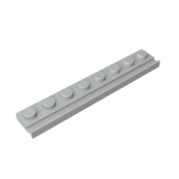 4510 | Plate, Modified 1 x 8 with Door Rail