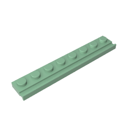 4510 | Plate, Modified 1 x 8 with Door Rail
