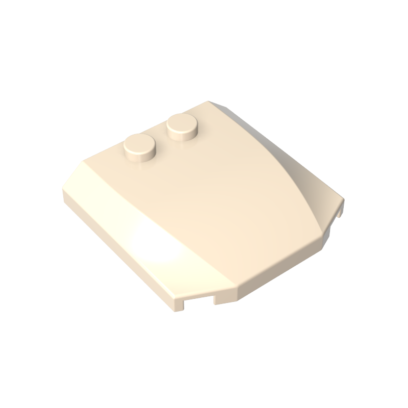 45677 | Wedge 4 x 4 x 2/3 Triple Curved
