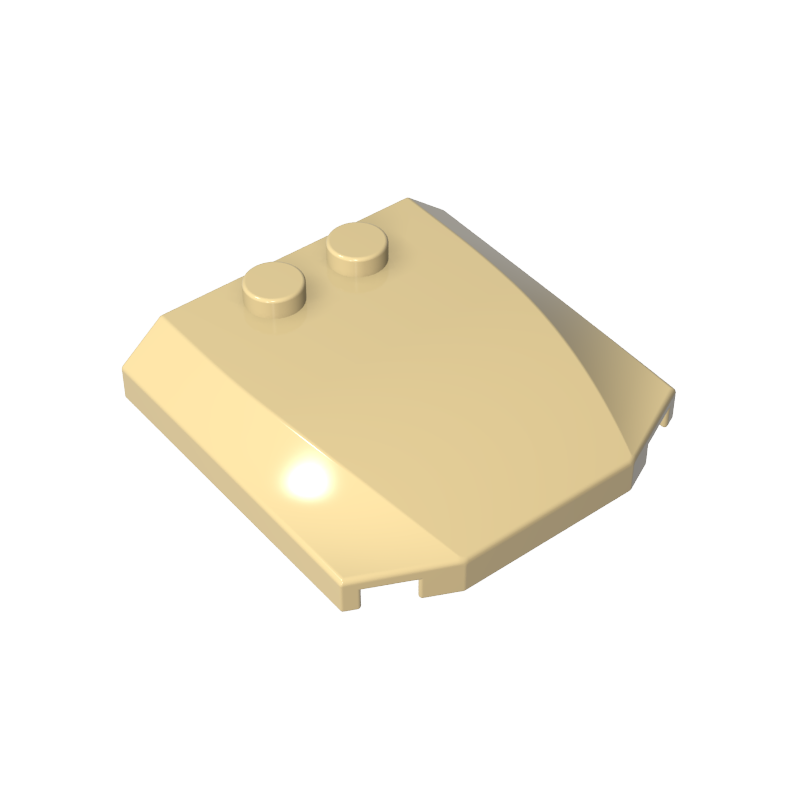 45677 | Wedge 4 x 4 x 2/3 Triple Curved