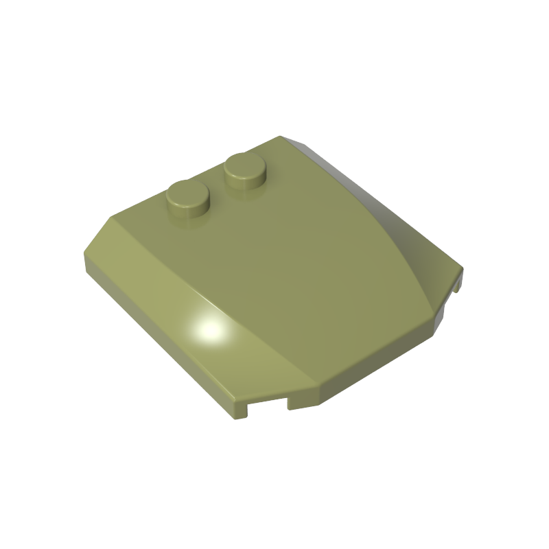 45677 | Wedge 4 x 4 x 2/3 Triple Curved