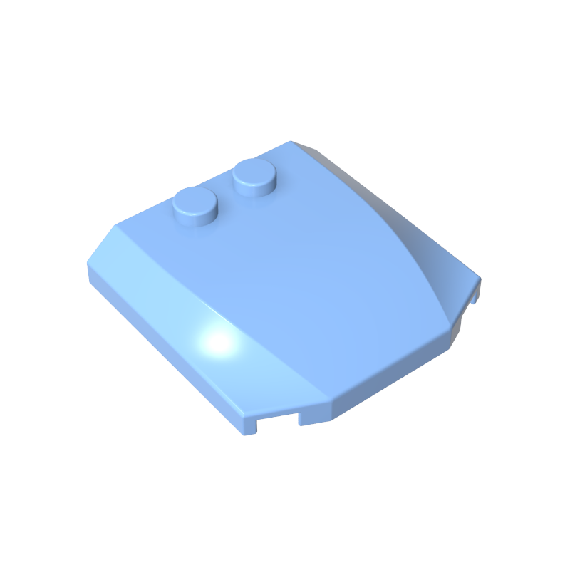 45677 | Wedge 4 x 4 x 2/3 Triple Curved