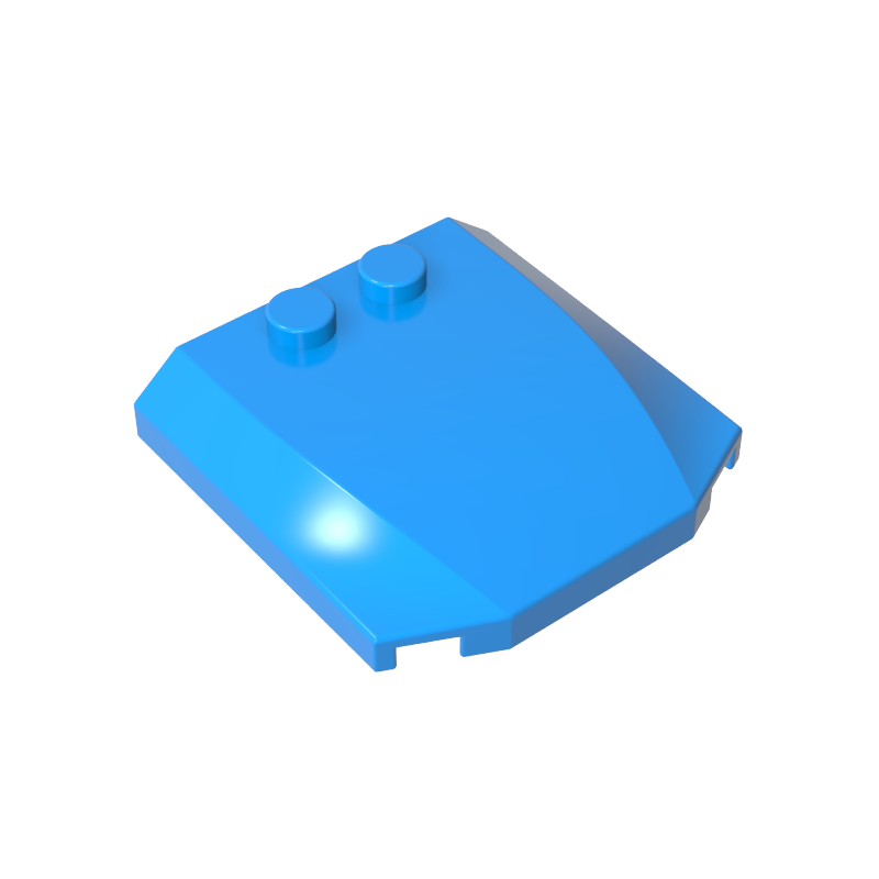 45677 | Wedge 4 x 4 x 2/3 Triple Curved