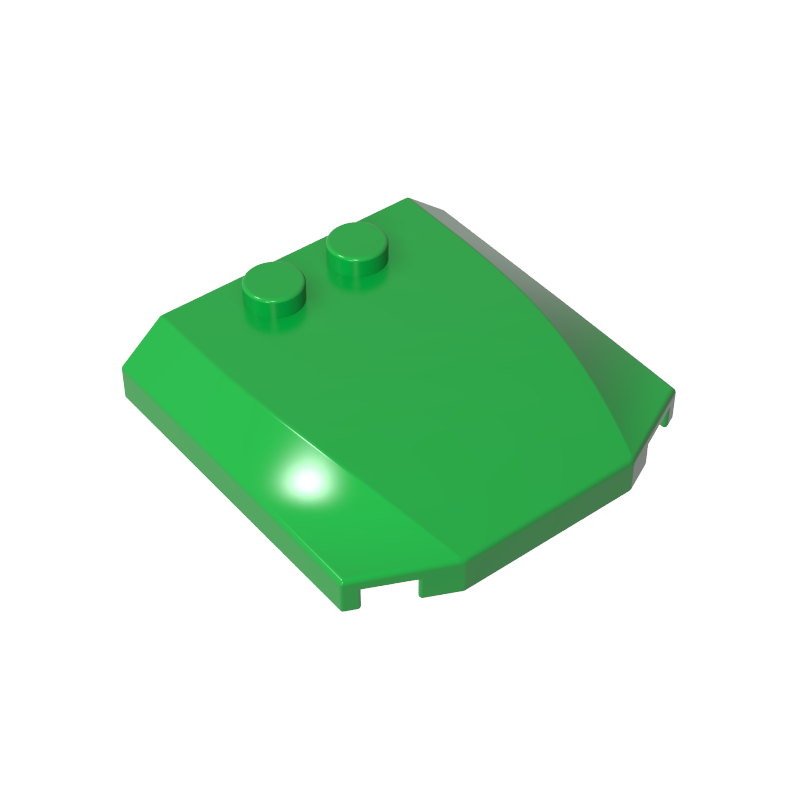 45677 | Wedge 4 x 4 x 2/3 Triple Curved