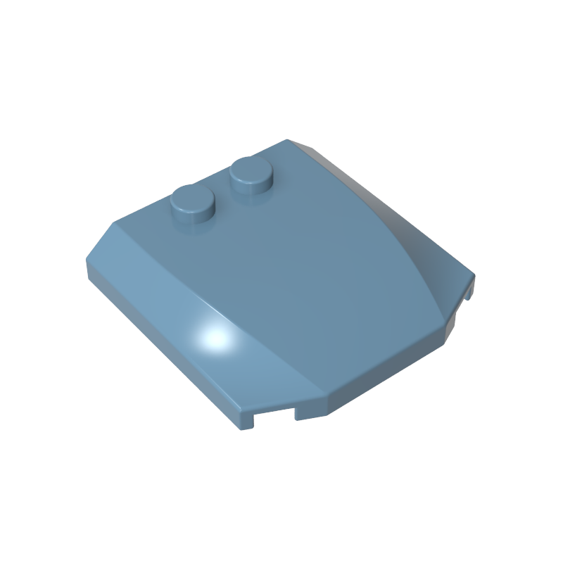 45677 | Wedge 4 x 4 x 2/3 Triple Curved