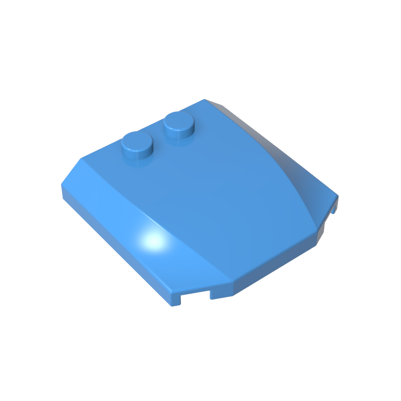 45677 | Wedge 4 x 4 x 2/3 Triple Curved