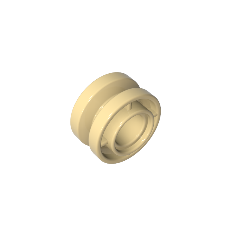 42610 | Wheel 11mm D. x 8mm with Center Groove, 4 Spokes