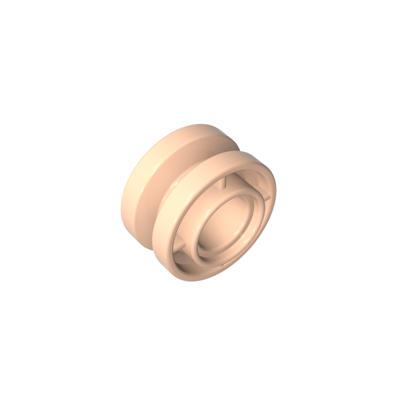 42610 | Wheel 11mm D. x 8mm with Center Groove, 4 Spokes