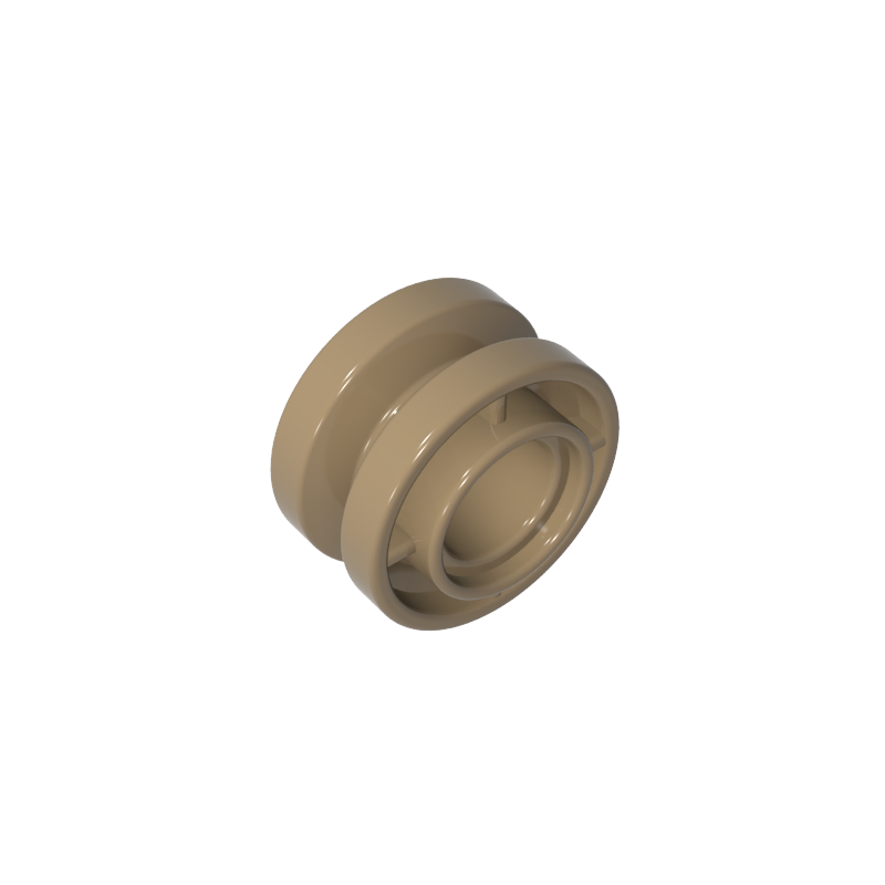 42610 | Wheel 11mm D. x 8mm with Center Groove, 4 Spokes