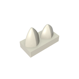 15209 | Tile, Modified 1 x 2 with 2 Teeth Vertical