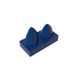 15209 | Tile, Modified 1 x 2 with 2 Teeth Vertical