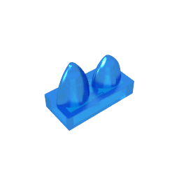15209 | Tile, Modified 1 x 2 with 2 Teeth Vertical