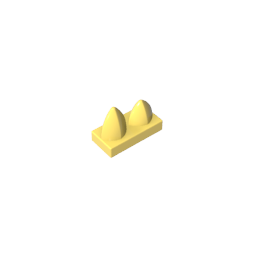 15209 | Tile, Modified 1 x 2 with 2 Teeth Vertical