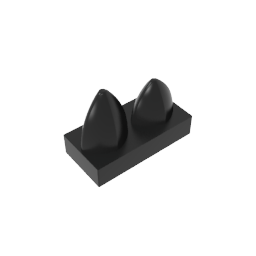 15209 | Tile, Modified 1 x 2 with 2 Teeth Vertical