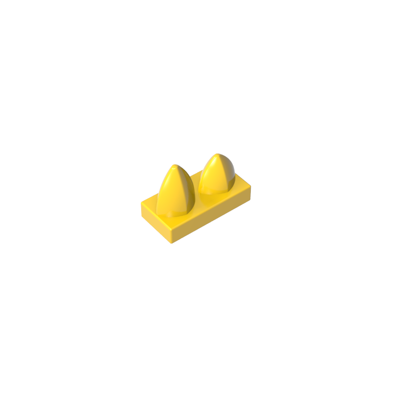 15209 | Tile, Modified 1 x 2 with 2 Teeth Vertical
