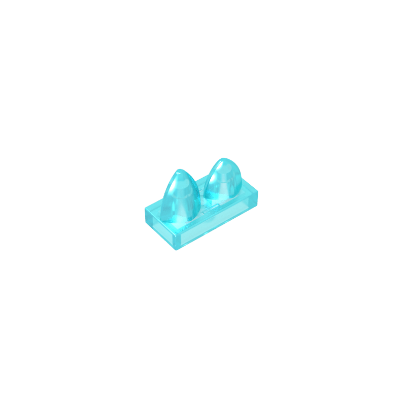 15209 | Tile, Modified 1 x 2 with 2 Teeth Vertical