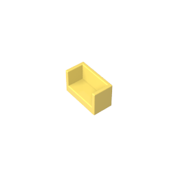 23969 | Panel 1 x 2 x 1 with Rounded Corners and 2 Sides