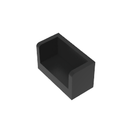 23969 | Panel 1 x 2 x 1 with Rounded Corners and 2 Sides