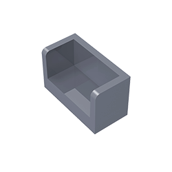 23969 | Panel 1 x 2 x 1 with Rounded Corners and 2 Sides