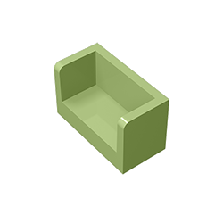 23969 | Panel 1 x 2 x 1 with Rounded Corners and 2 Sides