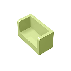 23969 | Panel 1 x 2 x 1 with Rounded Corners and 2 Sides