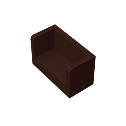 23969 | Panel 1 x 2 x 1 with Rounded Corners and 2 Sides
