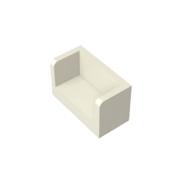 23969 | Panel 1 x 2 x 1 with Rounded Corners and 2 Sides