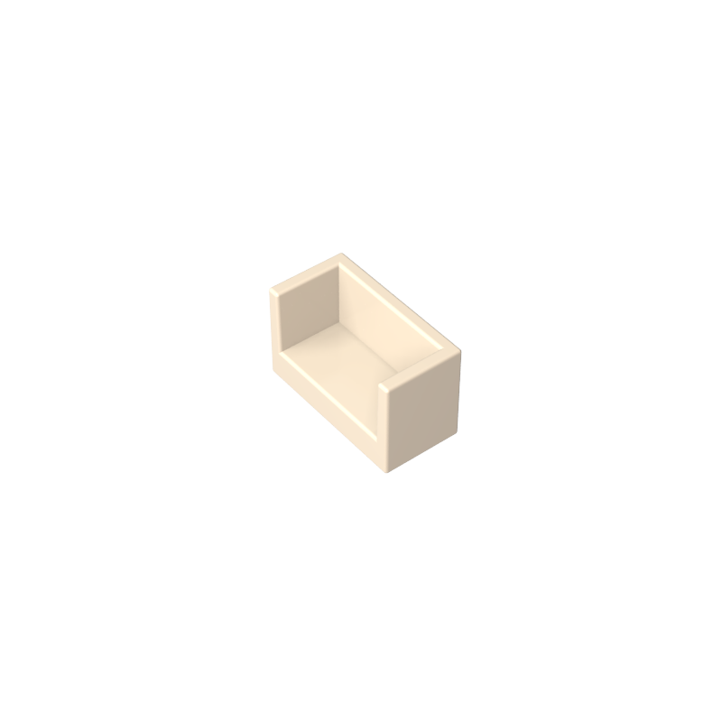 23969 | Panel 1 x 2 x 1 with Rounded Corners and 2 Sides