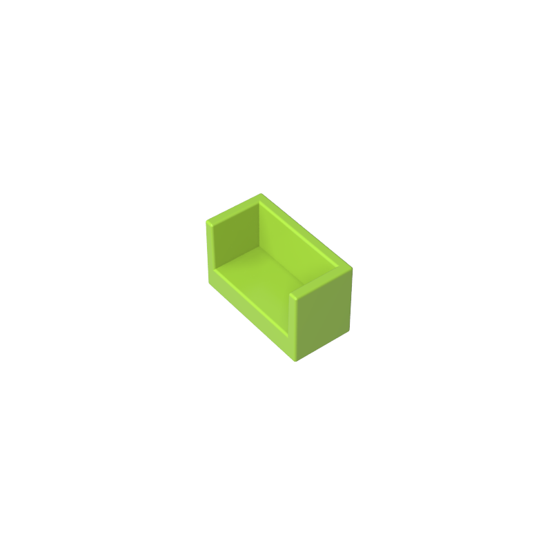 23969 | Panel 1 x 2 x 1 with Rounded Corners and 2 Sides