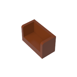 23969 | Panel 1 x 2 x 1 with Rounded Corners and 2 Sides