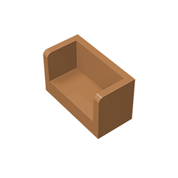 23969 | Panel 1 x 2 x 1 with Rounded Corners and 2 Sides