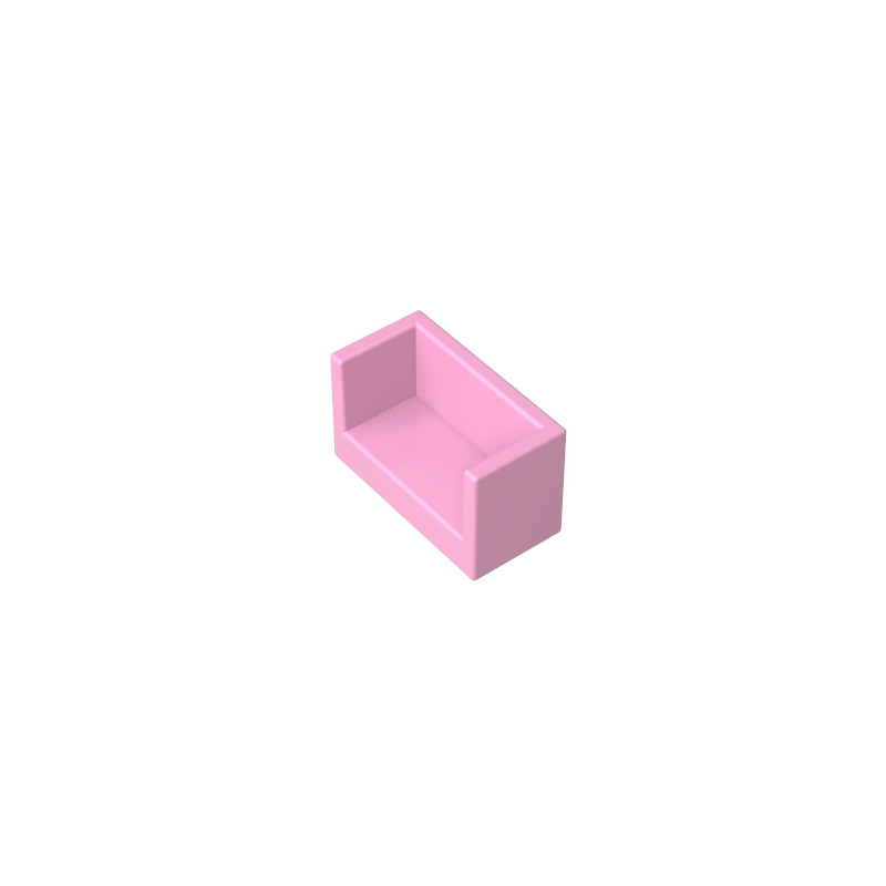 23969 | Panel 1 x 2 x 1 with Rounded Corners and 2 Sides