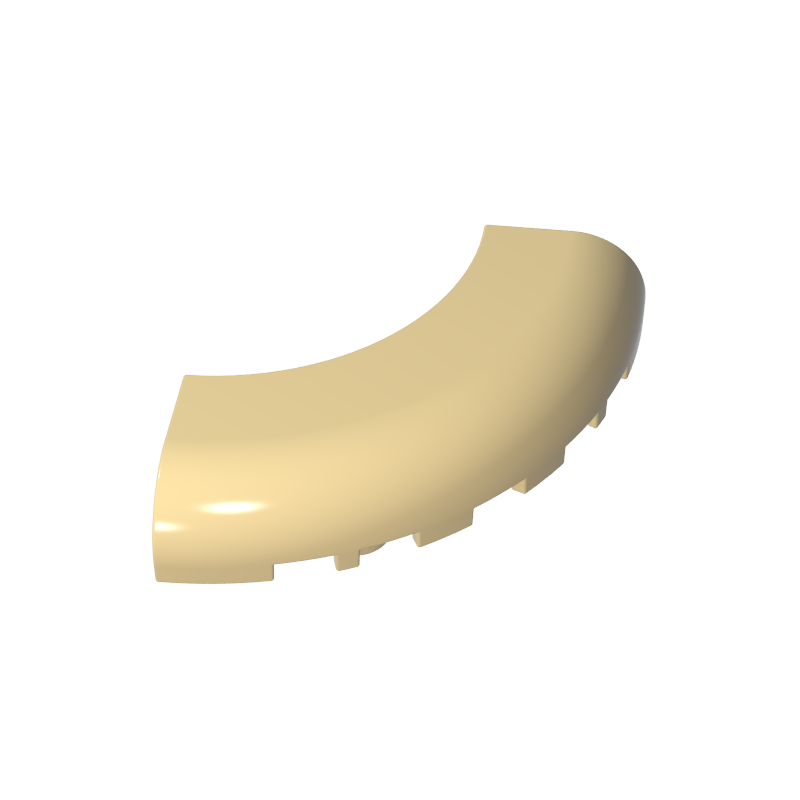 24599 | Brick, Round Corner 5 x 5 without Studs