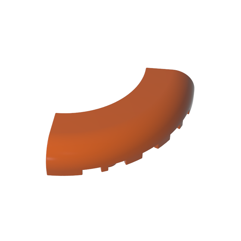 24599 | Brick, Round Corner 5 x 5 without Studs