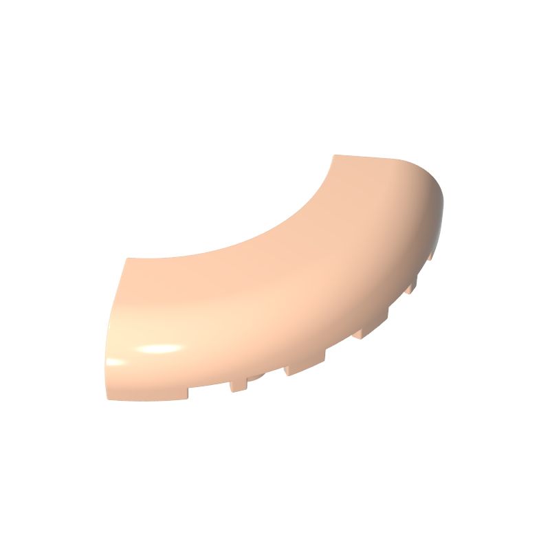 24599 | Brick, Round Corner 5 x 5 without Studs
